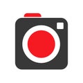 Photo camera icons sign - vector